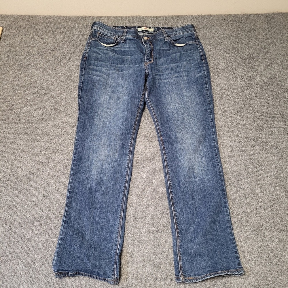 Levi's Jeans Womens Size 16 S Blue 525 Straight Leg Perfect Waist Stretch Denim